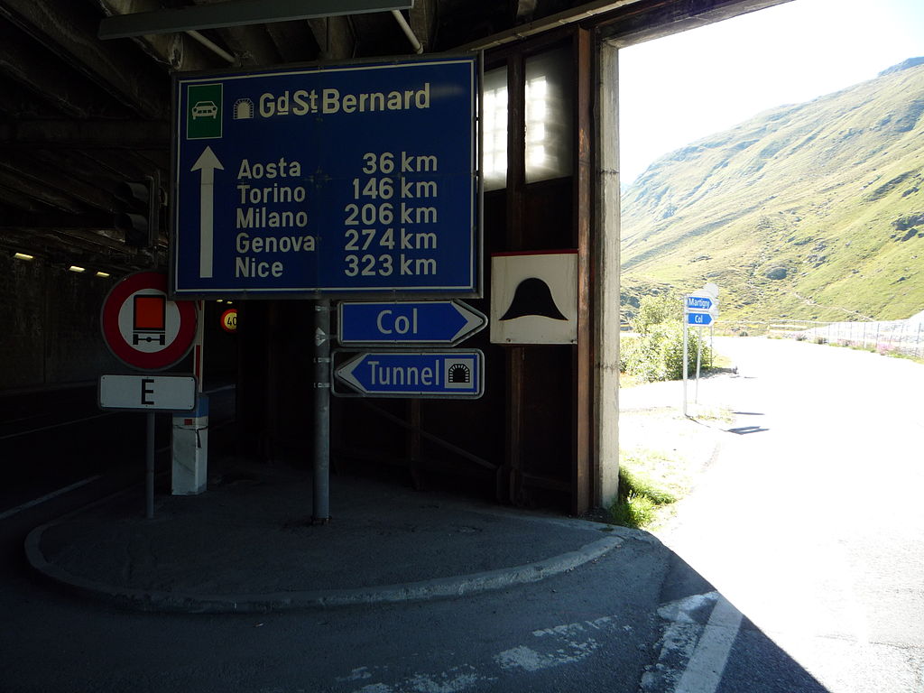 Tunnel du Grand-Saint-Bernard en Suisse