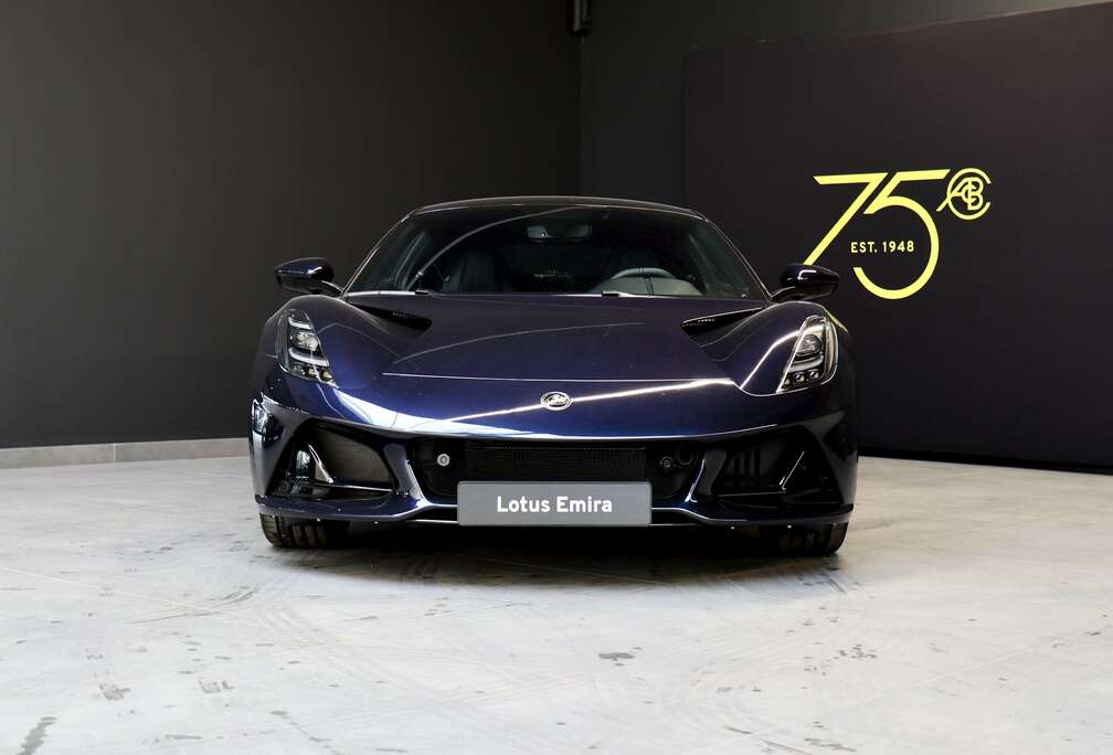 Lotus V6 - MERIDIAN BLUE - BLACK NAPPA LEATHER