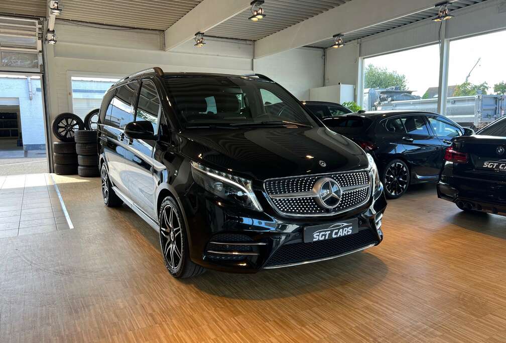 Mercedes-Benz d LWB L2 - AMG-Line - Elektr. Deuren - Trekhaak - 6 zits - Navi - LED - Sfeer - Standverw.-Dakrails-Elek.Spiegels- Camera
