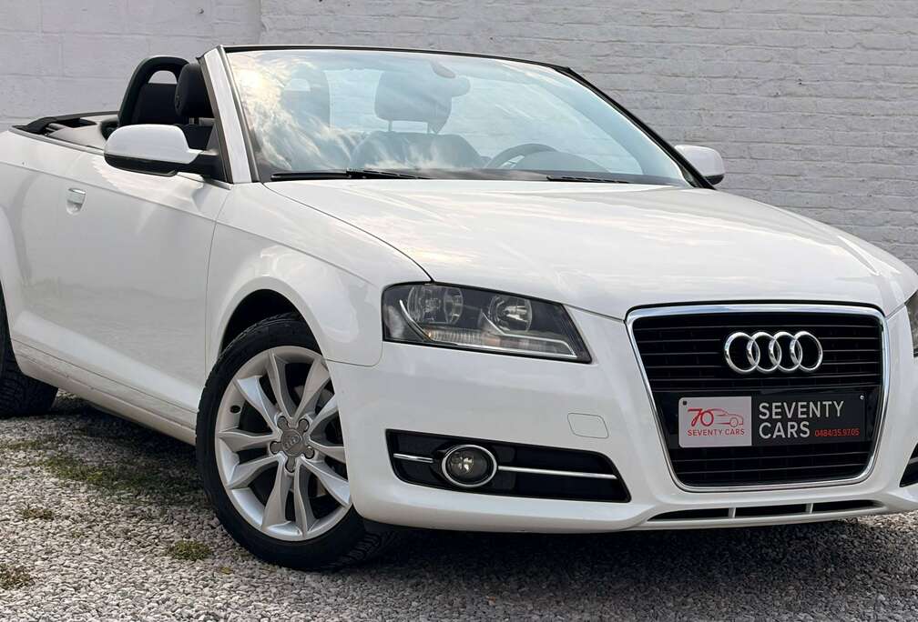 Audi A3 Cabriolet 1.6 TDi TEL : 0484.35.97.05 PREMIERE MAIN ! 109.000 KILOMETRES !!
