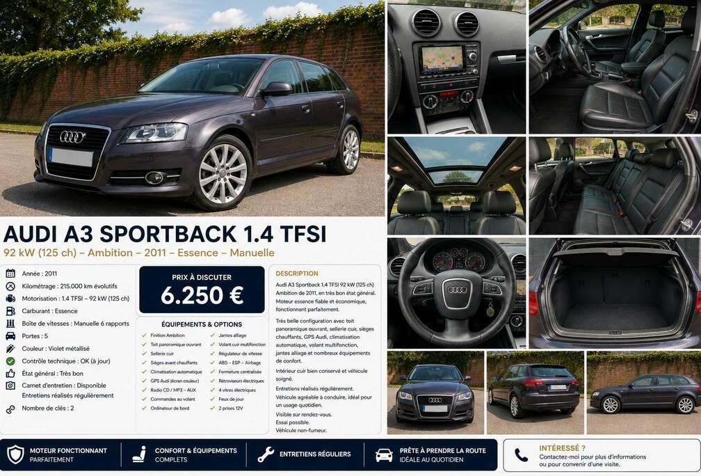 Audi Sportback 1.4 TFSI Ambition Start/Stop
