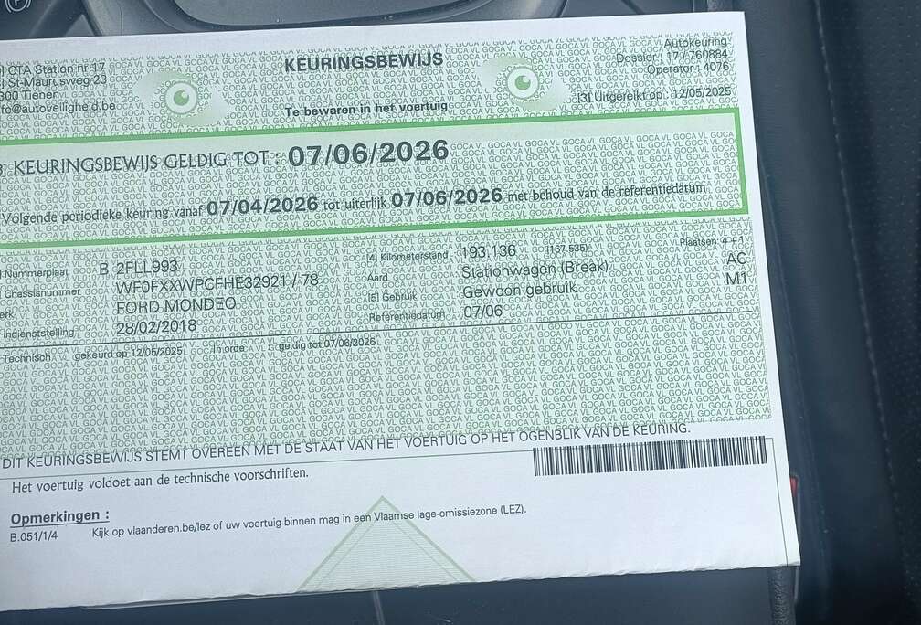 Ford Mondeo Clipper 2.0 TDCi Business Class PowerShift