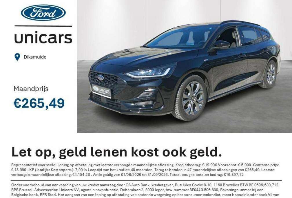 Ford St-Line 1.0 mhev 125pk m6 Trekhaak