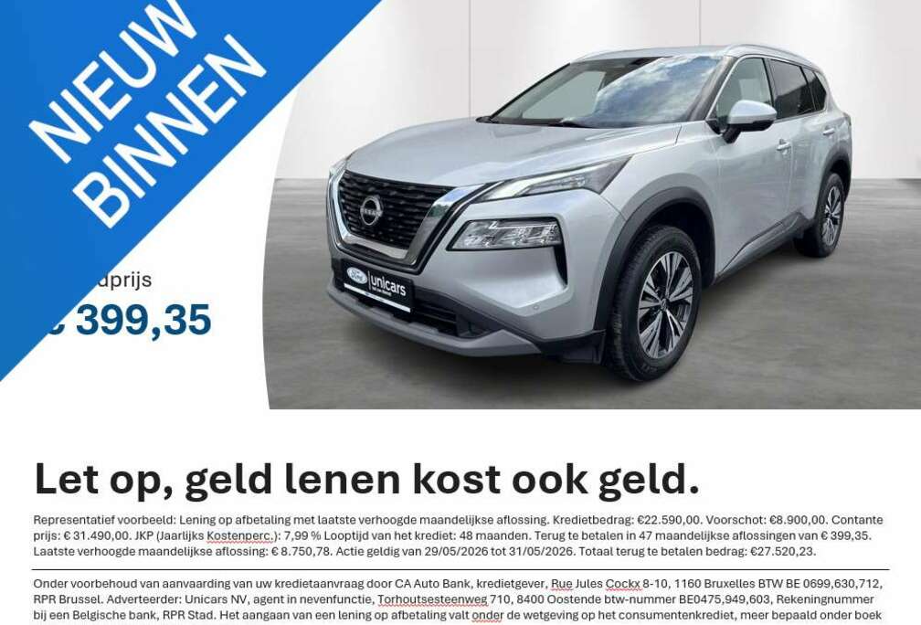 Nissan Mild-Hybrid 163 X-Tronic N-Connecta 7 ZITPLAATSEN,