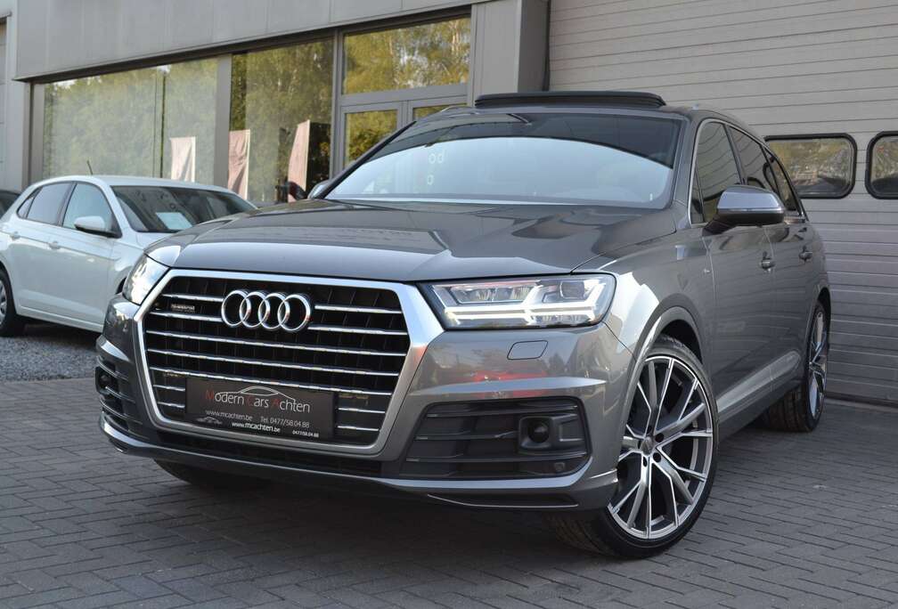 Audi Q7 3.0 TDi V6 S-LINE Quattro Tiptronic. 7pl, pano, add. cruise, standverwarming...