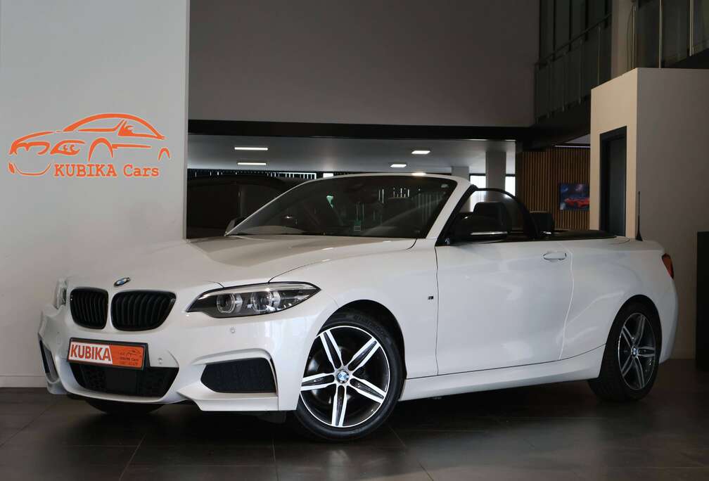 BMW Cabrio 218iA M Sportpakket LED Camera LijnA AdaptCruise Memory Keyless Garantie *