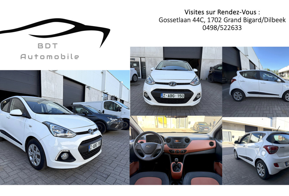 Hyundai 1.0i Blue Drive 1er Prop Airco Carnet Complet