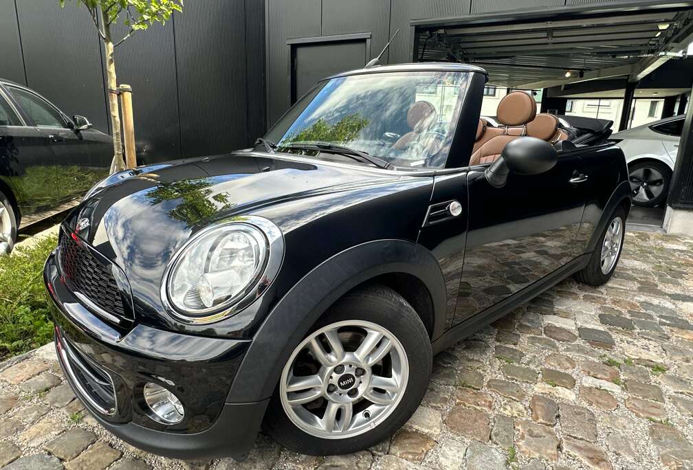 MINI Cabriolet 1.6i One, BRUIN LEDER, zeer mooi , Uniek exemplaar,Voor Liefhebber/Garantie