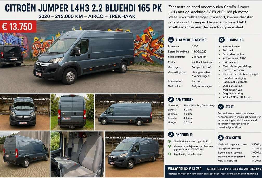 Citroen 2.2 BlueHDi L4H3