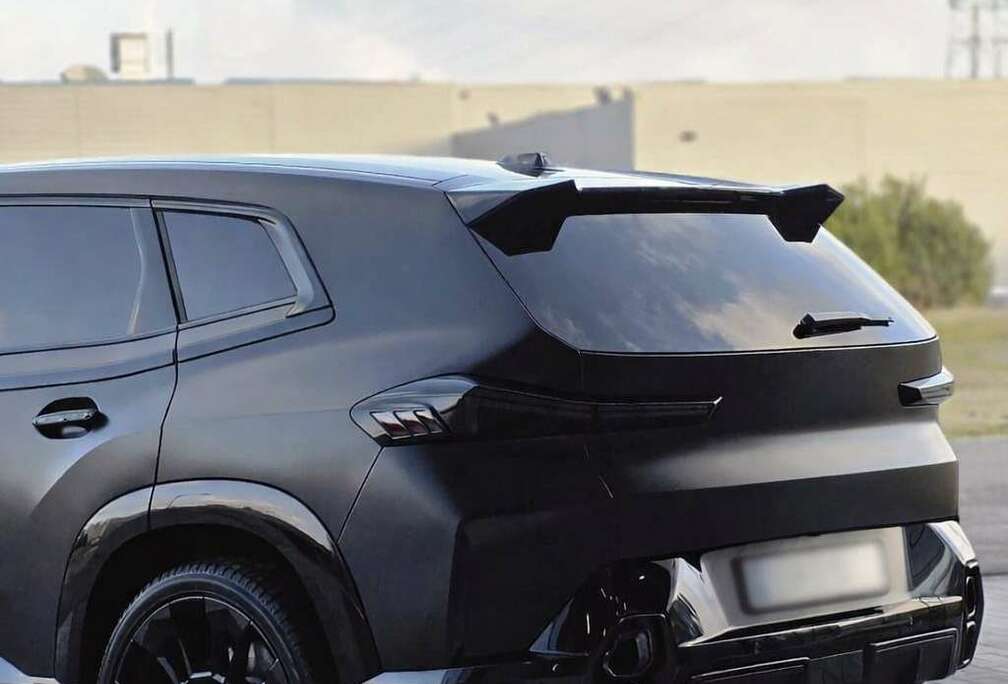 BMW 50e, Matte Black, Renegade Spoiler ///