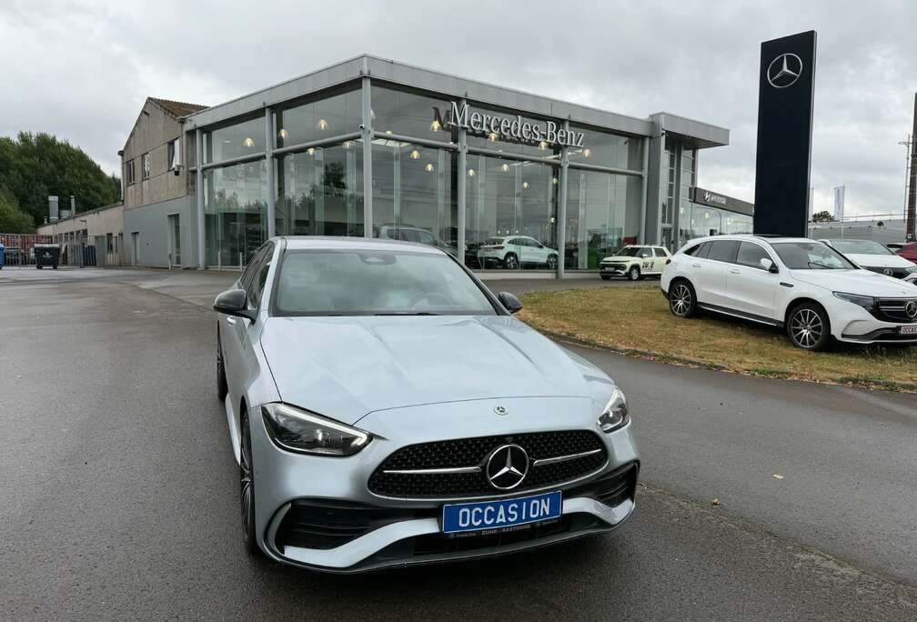 Mercedes-Benz C 180 AMG Line - SIMILICUIR GRIS - SIEGES ELECTRIQUES - CAR PLAY - LED INTELLIGENT - KEYLESS-GO - CAMERA 360°