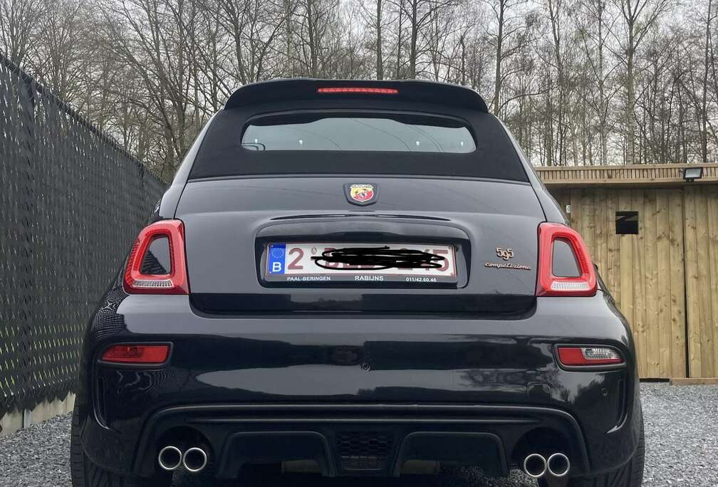 Abarth Met flippers, Automatic, carbon Stuur,