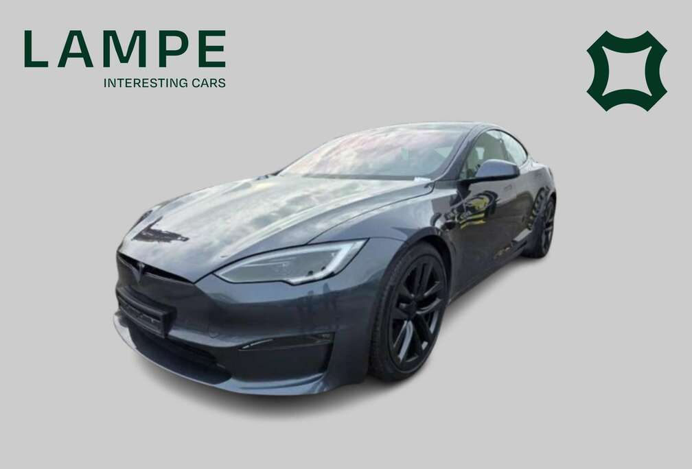 Tesla Plaid AWD 1020HP Midnight Silver/Cream Yoke Pano