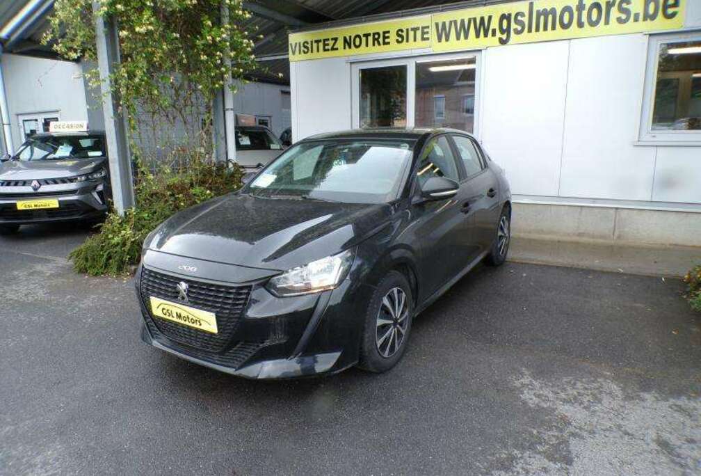Peugeot 1.2i 75cv noir 02/21 80148km Airco 1ére main