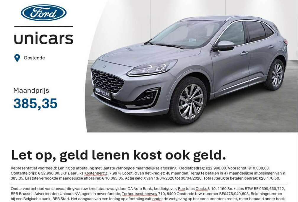 Ford 2.5i FHEV Aut. 140kW Vignale TREKHAAK - BTW-WAGEN
