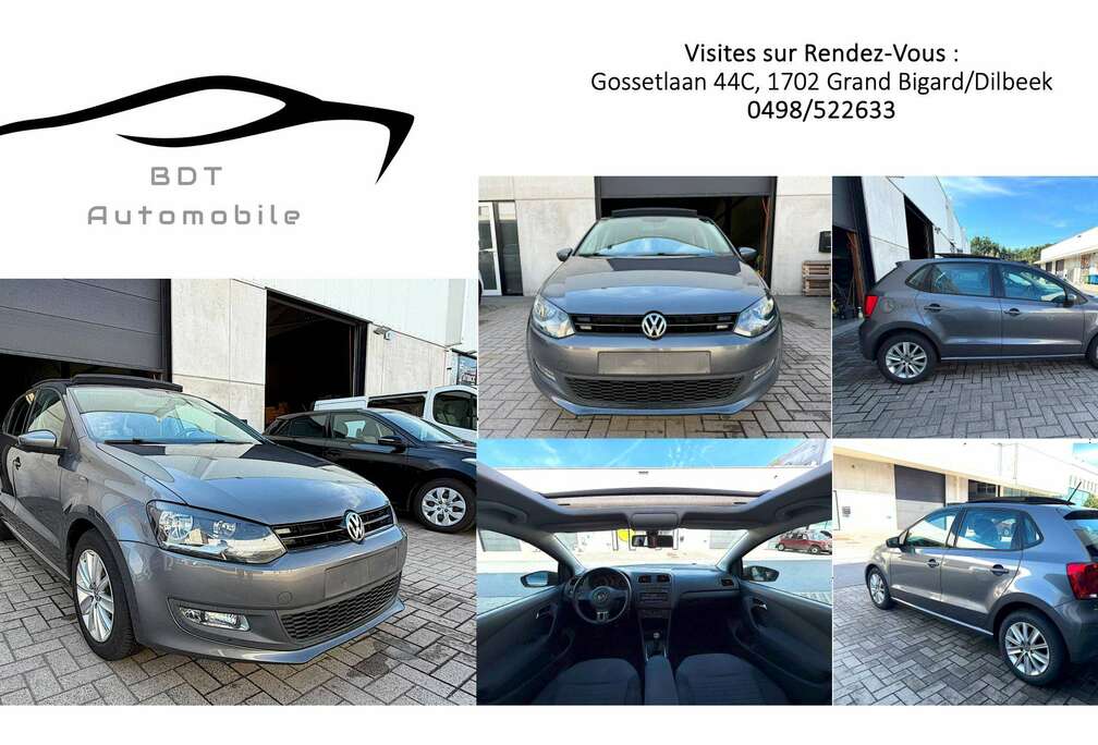 Volkswagen 1.2i  Comfortline 1er Prop Carnet Complet Clim Auto Toit Ouvrant Régulateur de Vitesses Jantes Alu * Garantie 12Mois *