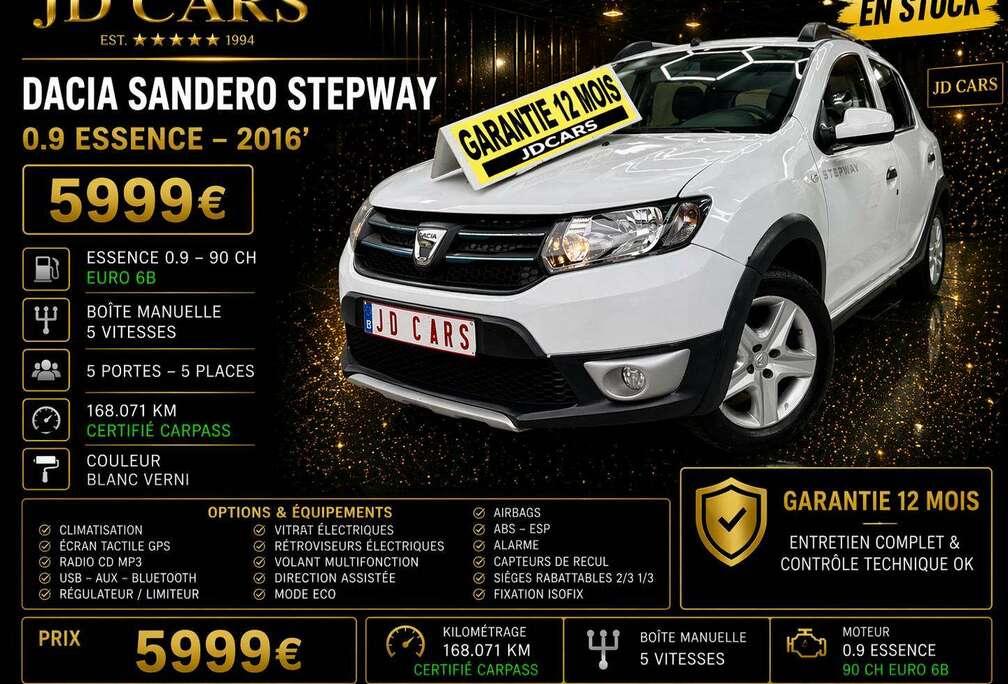 Dacia Stepway 0.9 ESSENCEGARANTIE 1AN CTOK
