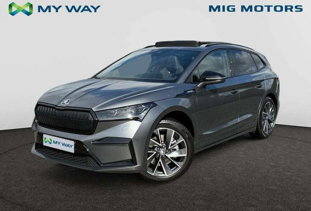 Skoda 85 Sportline 82kWh (285pk) /// Inklapbare Trekhaak /// Panoramisch Schuifdak /// Achteruitrijcamera ///