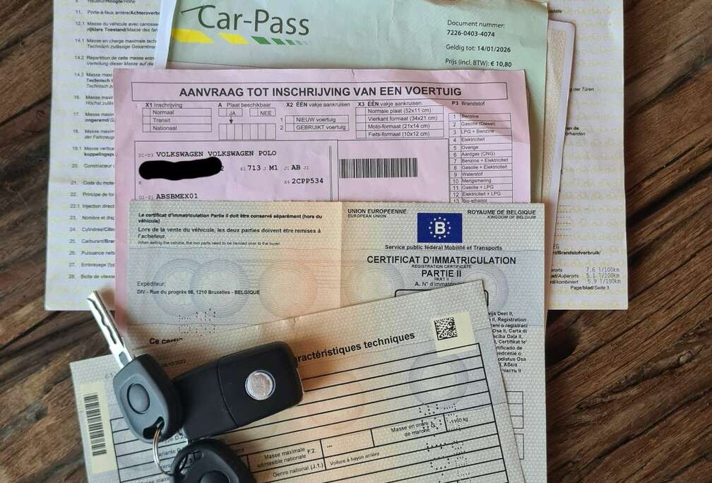 Volkswagen 1.2i prêt à immatriculer