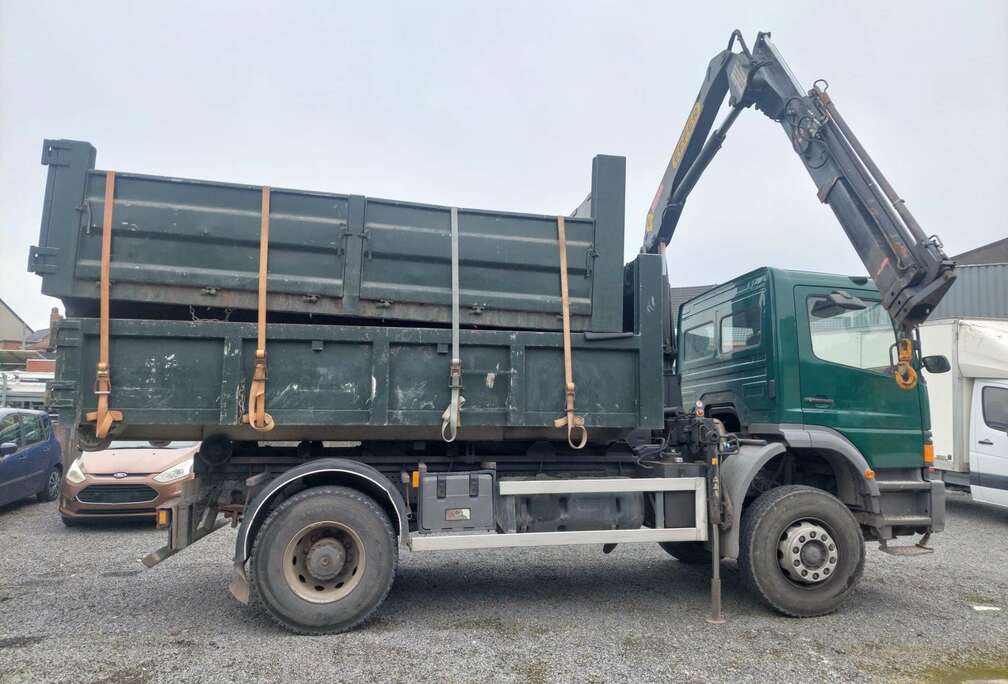 Mercedes-Benz 1923K/7,1 4x4 *Kipper+Kraan+2x Container