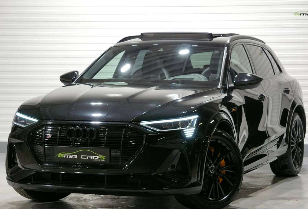 Audi E-Tron 95 kWh Quattro S- S Line-Navi-Airco-Leder-Led-Pano-360c-Keyless-Garantie