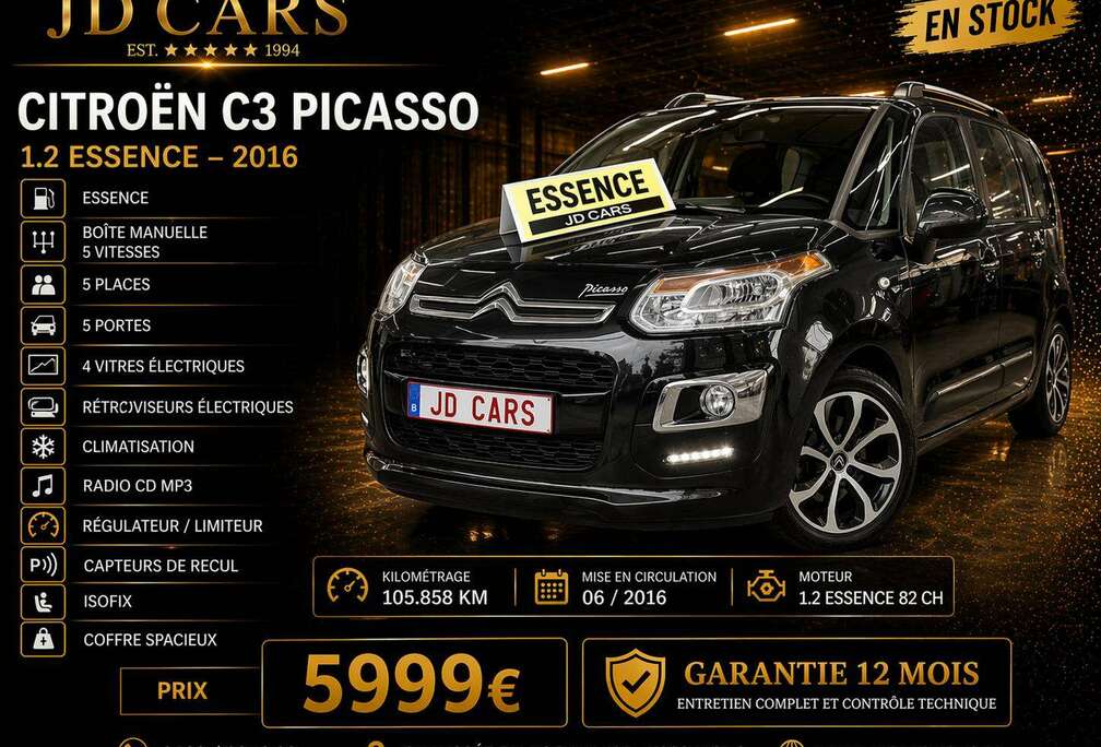 Citroen Picasso 1.2 ESSENCEGARANTIE 1AN CTOK