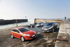 Volkswagen Golf 1.6 TDI 105, Peugeot 308 1.6 HDi 112, Ford Focus 1.6 TDCi 115, Opel Astra 1.7 CDTI 110, Renault Mégane 1.5 dCi 110 en Citroën C4 1.6 HDi 112 : De rede primeert