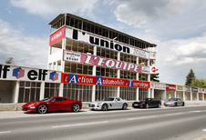 Corvette Z06, Ferrari 458 Italia, Mercedes SLS AMG en Porsche 911 Turbo S