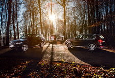 BMW X5 30D // MERCEDES ML 350 BLUETEC // RANGE ROVER SPORT SDV6 : Crossen door de bossen