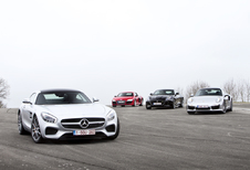 Audi R8 V10, Jaguar F-Type R, Mercedes-AMG GT S en Porsche 911 Turbo S : Appellation d'origine contrôlée