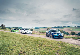 ALFA ROMEO GIULIA QUADRIFOGLIO // BMW M4 COUPE COMPETITION // MERCEDES-AMG C 63 S BREAK : Donder- dagen #1