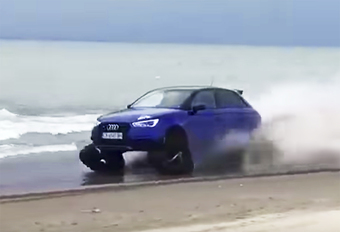De Audi S1 Quattro heeft vierwielaandrijving, maar maak er geen terreinvoertuig van. Tot je de banden voor rupsbanden ruilt.