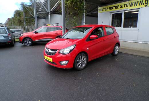 Opel 1.0i 75cv rouge 06/17 58247km Airco Cruise Capte ...