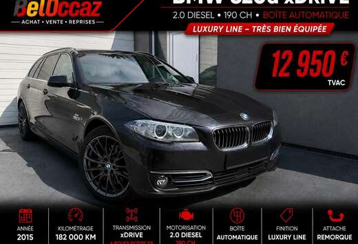 BMW  BMW 520d xDrive LUXURY LINE – BVA – 190 CH � ...