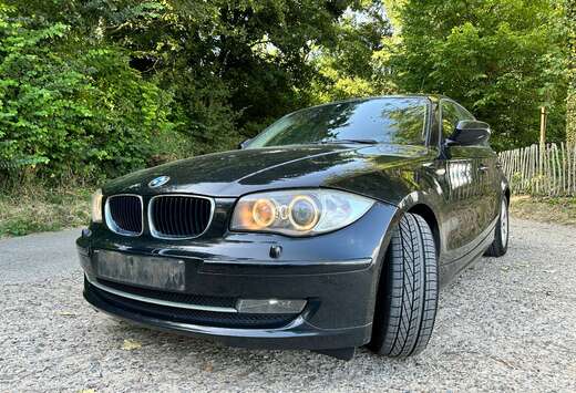 BMW 116i 2.0 i Noir PACK-M Intérieur CUIR Chocolat E ...