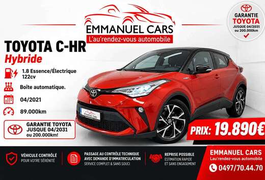Toyota 1.8i Hybride 122cv. C-Lub Bi-Tone. Super équi ...