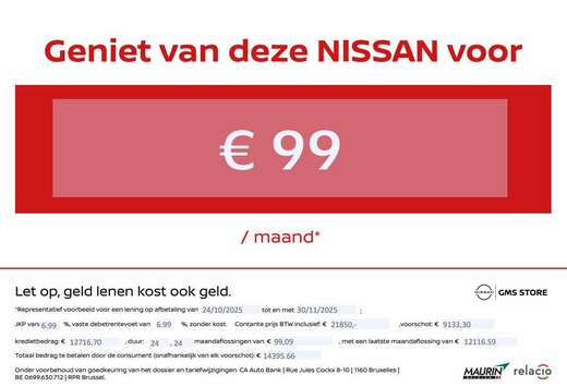 Nissan HYDBRID AUTOMAAT - GPS - AIRCO - CAMERA ACHTER ...