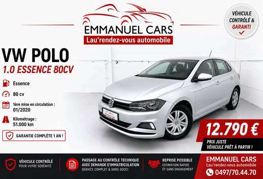 Volkswagen 1.0i 80cv. AIR-CO+CARPLAY+GPS. GARANTIE CO ...