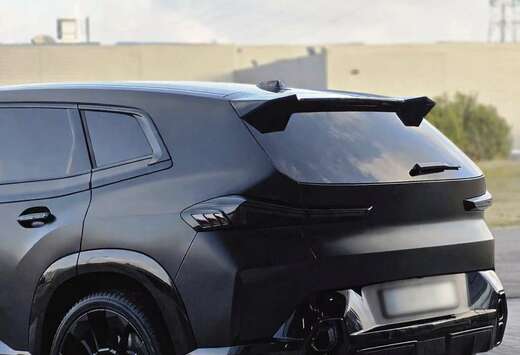BMW 50e, Matte Black, Renegade Spoiler ///