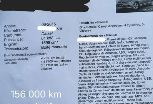 Volkswagen 1.6 CR TDi Highline