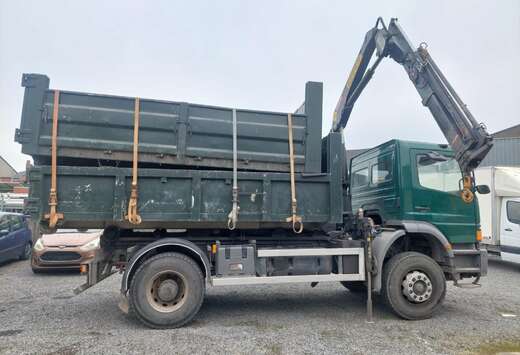 Mercedes-Benz 1923K/7,1 4x4 *Kipper+Kraan+2x Containe ...