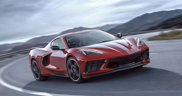 Chevrolet Corvette C8 Stingray En Position Centrale Moniteur
