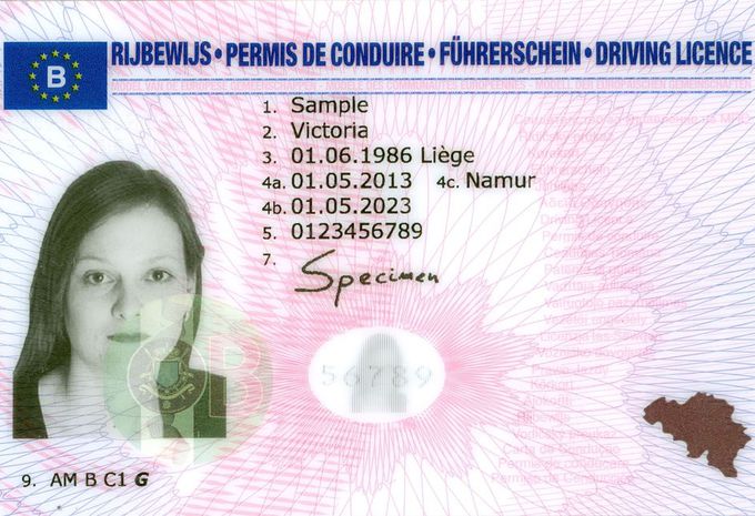 Permis de conduire belgique prix