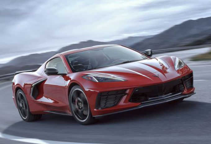 Chevrolet Corvette C8 Stingray En Position Centrale Moniteur