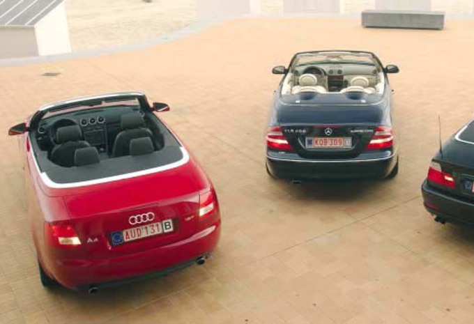 Test Audi A4 1.8 T Cabriolet, BMW 320Ci Cabrio & Mercedes CLK 200 Cabriolet: Plezier voor vier - AutoGids